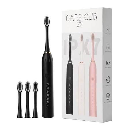 Rechargeable Electric Toothbrush β USB Charging Oral Care Brush with 2 Extra Heads