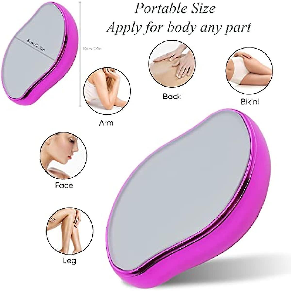 Crystal Hair Remover β Painless Hair Removal & Gentle Exfoliating Tool for Smooth Skin