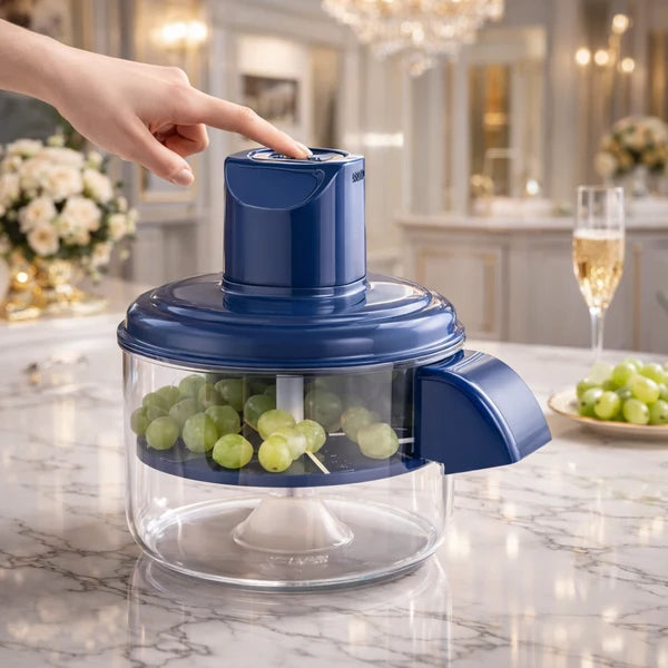 Multi-Functional Vegetable & Fruit Chopper – Manual Food Cutter with Bowl