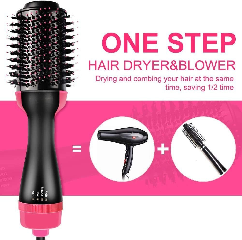 3-in-1 One-Step Hair Dryer & Volumizer β Hair Straightener, Curler & Styling Comb