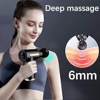 Portable Rechargeable Massage Gun β Deep Tissue Muscle Massager with 4 Interchangeable Heads