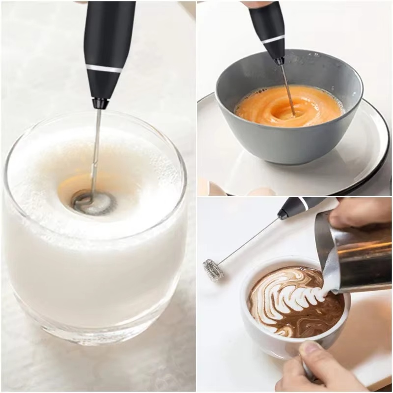 Electric Milk Frother – Handheld Coffee Beater & Mini Blender for Cappuccino, Latte & Drinks