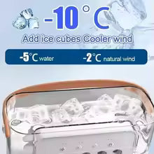 Portable Mini Air Cooler Fan with Water Spray – USB Powered 3-Speed Fan with LED Light