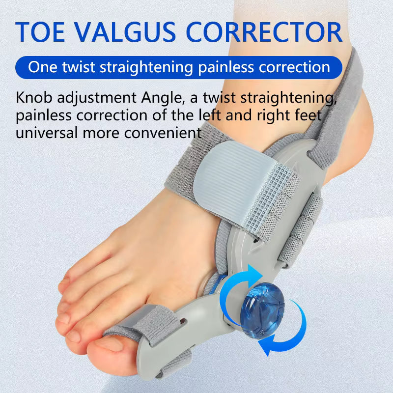 Hinged Bunion Splint – Adjustable Big Toe Corrector Brace for Foot Support