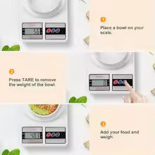 SF-400 Digital Kitchen Scale – 10kg Food Weight Scale with LCD Light, Tare & Cell