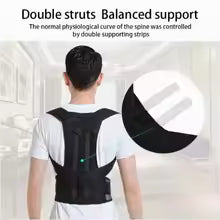 Adjustable Back Support Belt β Posture Corrector & Upper Back Shoulder Brace for Men & Women