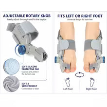 Hinged Bunion Splint – Adjustable Big Toe Corrector Brace for Foot Support