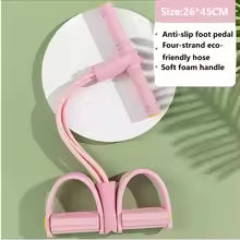 Rubber Pull Tummy Trimmer – Resistance Training Band for Home Workouts