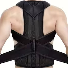 Adjustable Back Support Belt – Posture Corrector & Upper Back Shoulder Brace for Men & Women