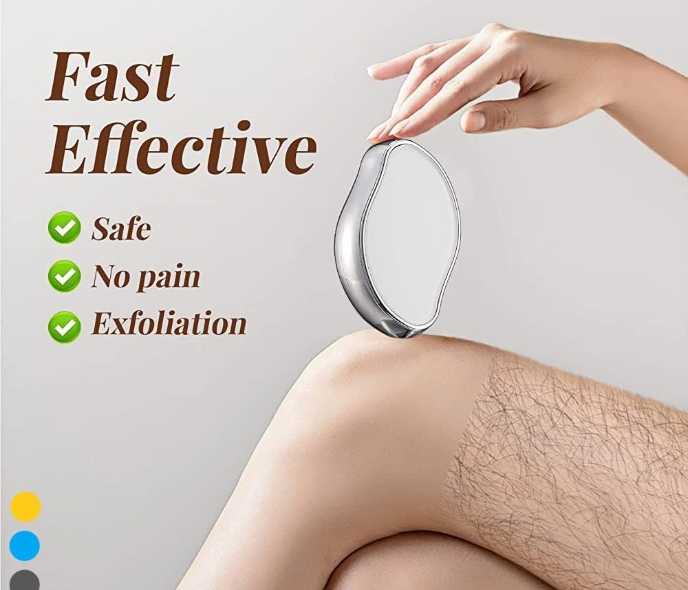 Crystal Hair Remover – Painless Hair Removal & Gentle Exfoliating Tool for Smooth Skin