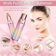 Portable Facial Hair Remover – Glitter Design with LED Light for Facial Grooming