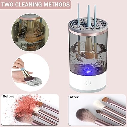 3-in-1 Electric Makeup Brush Cleaner – Automatic Brush Cleaning & Drying Machine