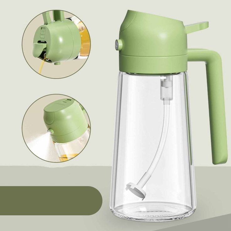 2-in-1 Oil Spray Bottle 470ml – Adjustable Mist & Oil Dispenser for Cooking