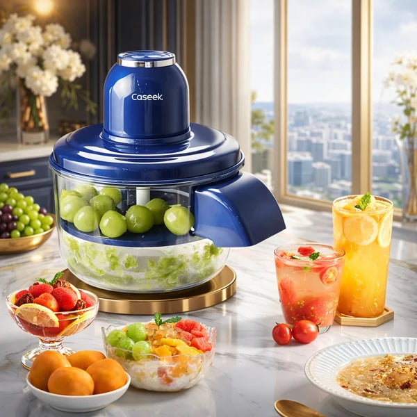 Multi-Functional Vegetable & Fruit Chopper – Manual Food Cutter with Bowl