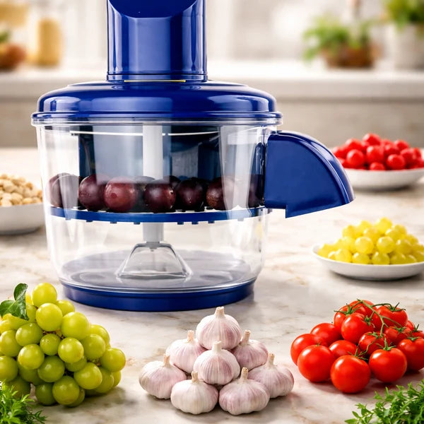 Multi-Functional Vegetable & Fruit Chopper – Manual Food Cutter with Bowl