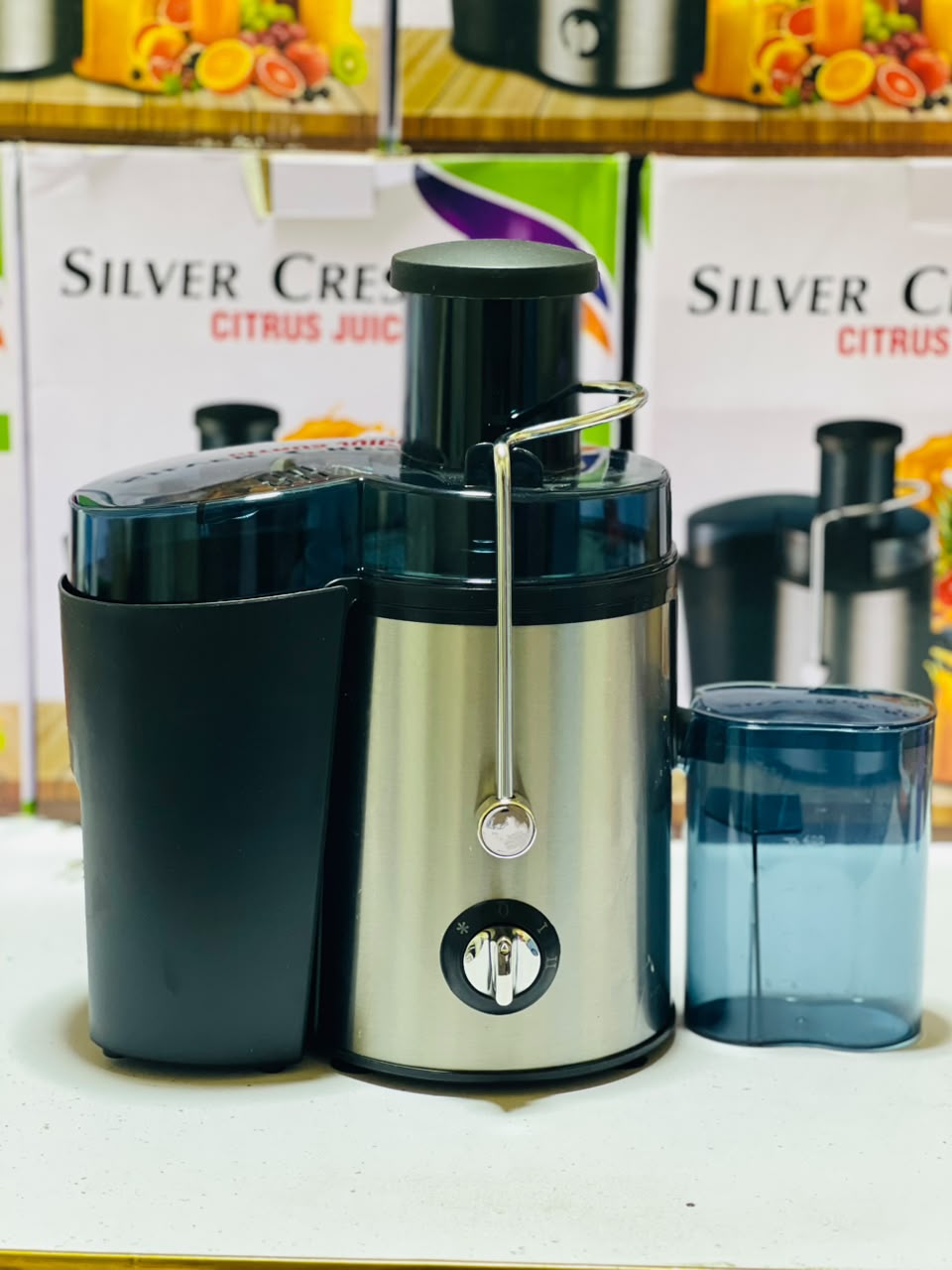 Silver Crest Fruit Juicer – 2-Speed Electric Juice Extractor for Home Use