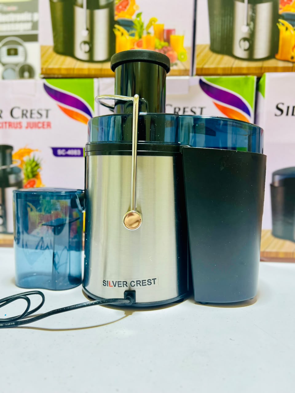 Silver Crest Fruit Juicer – 2-Speed Electric Juice Extractor for Home Use