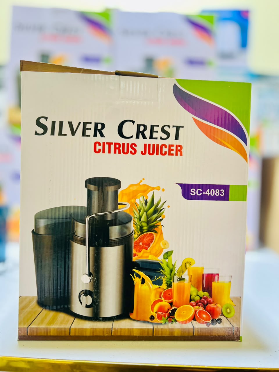 Silver Crest Fruit Juicer – 2-Speed Electric Juice Extractor for Home Use