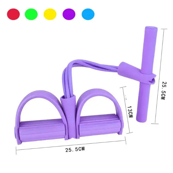 Rubber Pull Tummy Trimmer – Resistance Training Band for Home Workouts