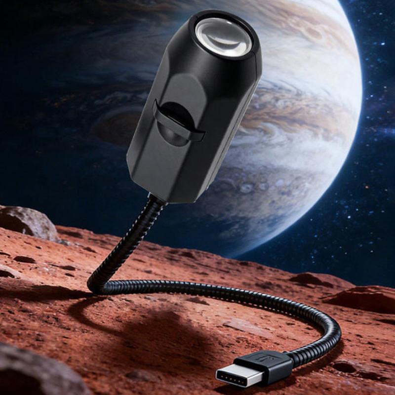 6-Lens Galaxy Projector Lamp – USB Moon, Earth & Starry Sky Night Light