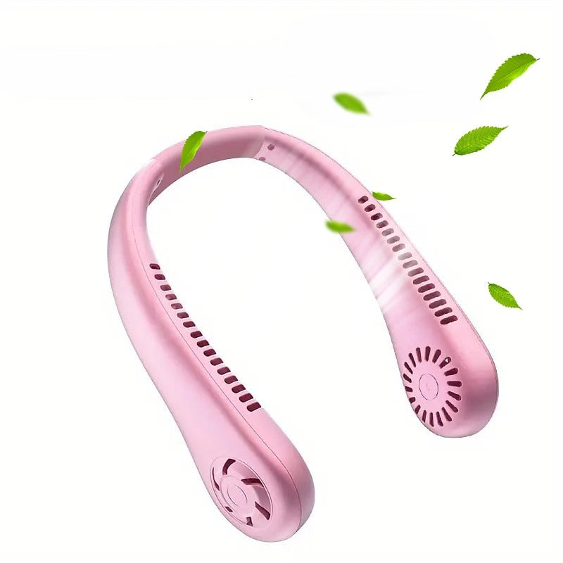 Portable Neck Fan – Bladeless USB Rechargeable Wearable Personal Fan with 3 Speeds