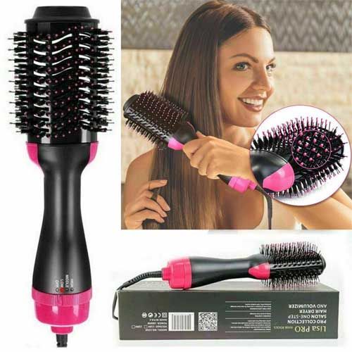 3-in-1 One-Step Hair Dryer & Volumizer – Hair Straightener, Curler & Styling Comb