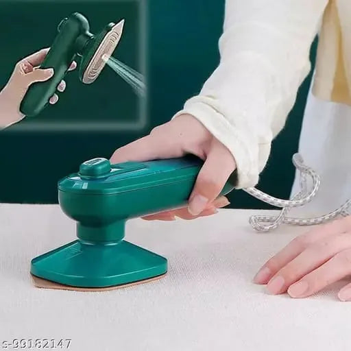 Portable Mini Steam Iron – 2-in-1 Wet & Dry Handheld Garment Iron for Travel