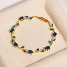 Tulip Bracelet for Women – Elegant Stainless Steel Bracelet with Golden Finish