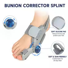 Hinged Bunion Splint – Adjustable Big Toe Corrector Brace for Foot Support