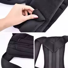 Adjustable Back Support Belt – Posture Corrector & Upper Back Shoulder Brace for Men & Women