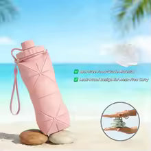 600ML Silicone Folding Water Bottle – Collapsible, Reusable & Leak-Proof Travel Bottle