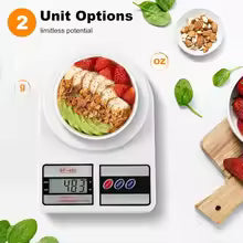 SF-400 Digital Kitchen Scale – 10kg Food Weight Scale with LCD Light, Tare & Cell