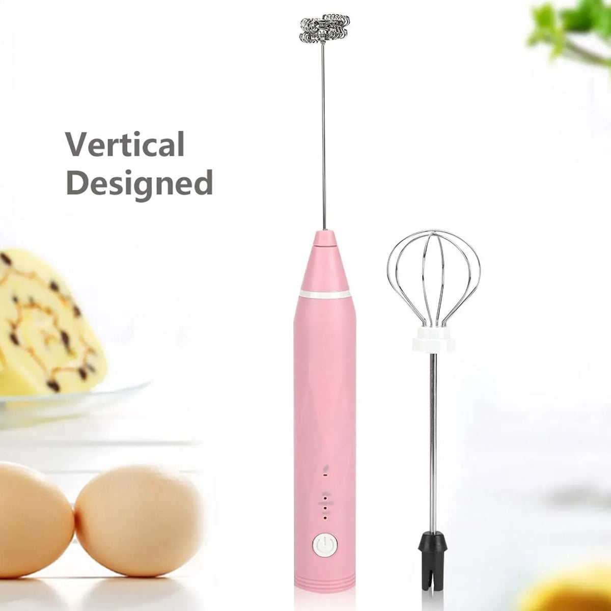 Electric Milk Frother – Handheld Coffee Beater & Mini Blender for Cappuccino, Latte & Drinks