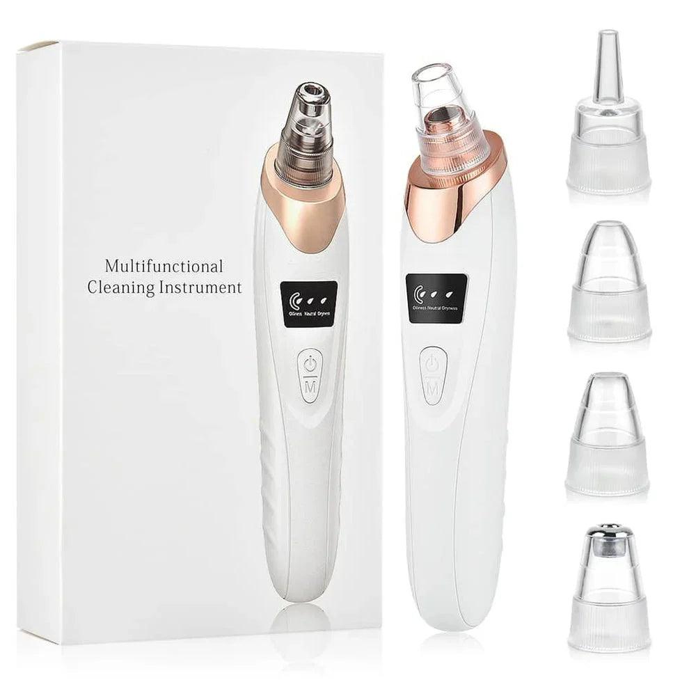 5-in-1 Blackhead Remover Machine – Rechargeable Facial Pore Vacuum with 5 Heads