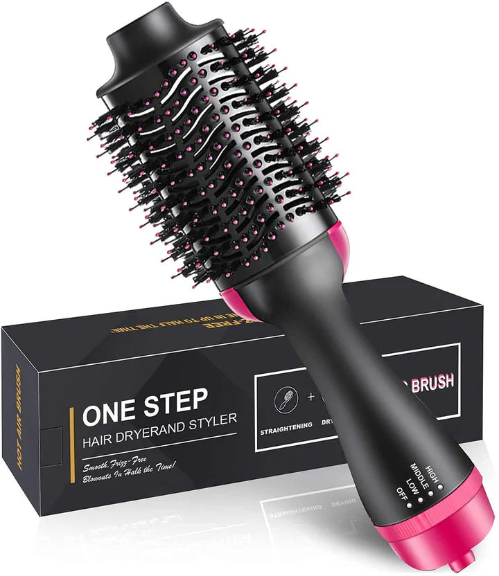 3-in-1 One-Step Hair Dryer & Volumizer – Hair Straightener, Curler & Styling Comb