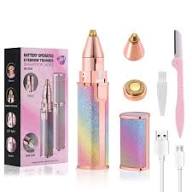 Portable Facial Hair Remover – Glitter Design with LED Light for Facial Grooming